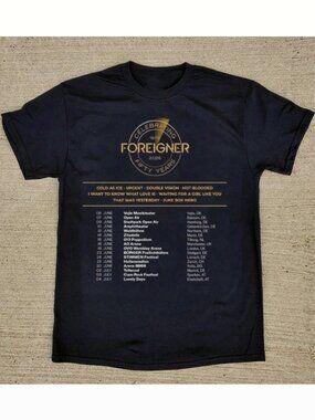 Foreigner Band 50th Anniversary Tour Graphic T-Shirt Unisex Tee